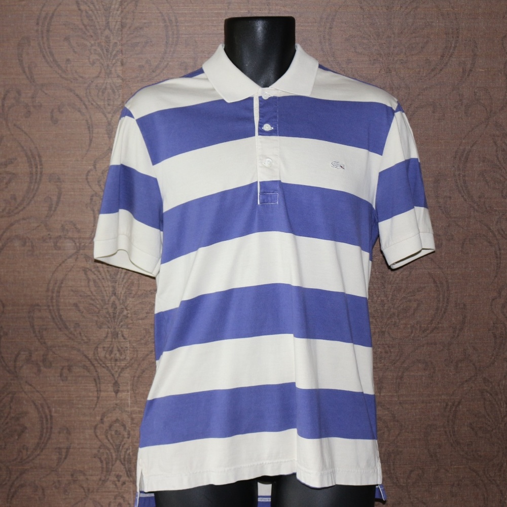 Lacoste Vintage Washed Stripes Polo Medium